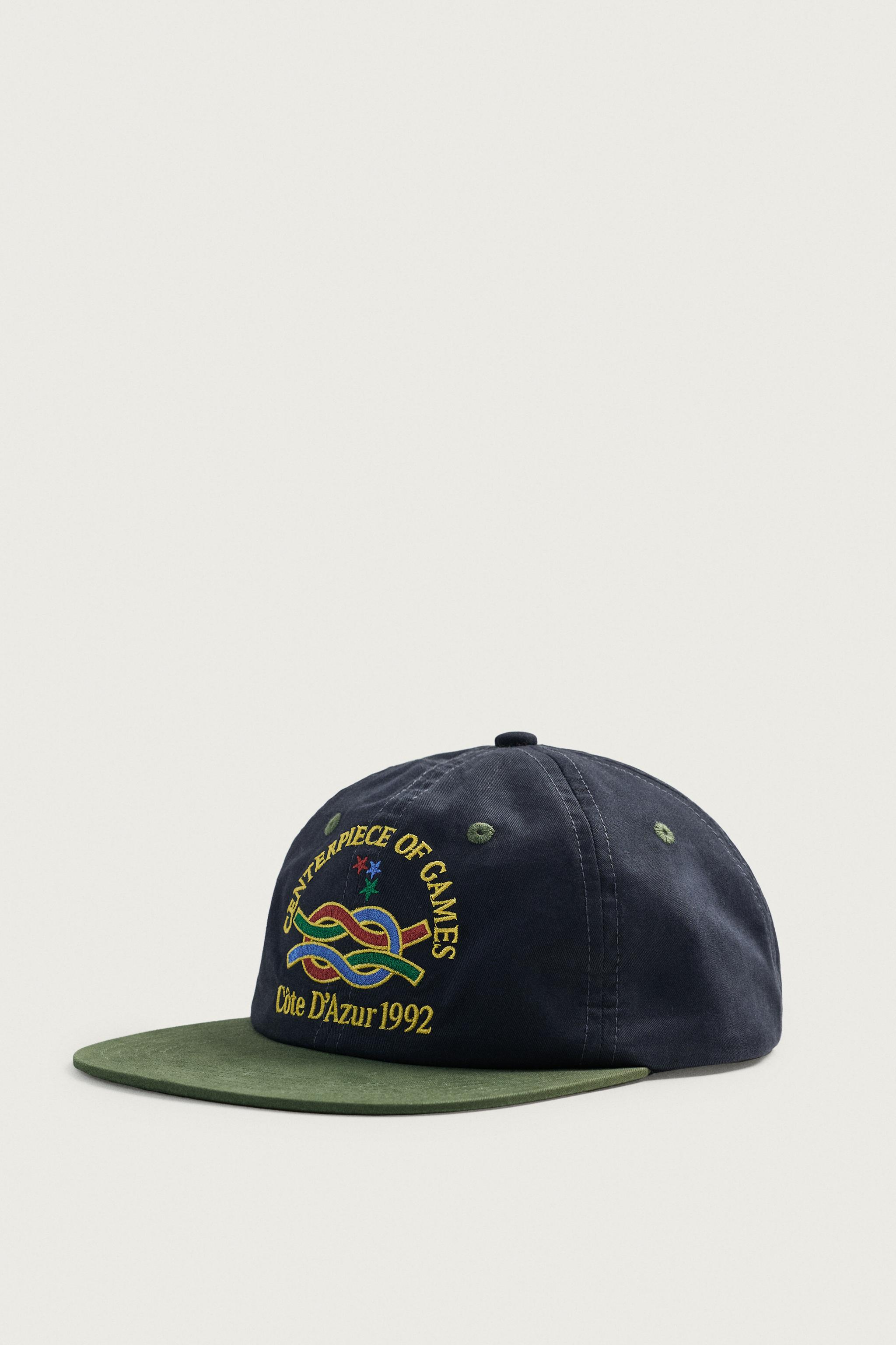EMBROIDERED FLAT VISOR CAP